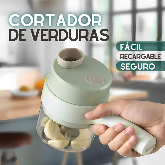 CORTADOR DE VERDURAS ELÉCTRICO 4 en 1