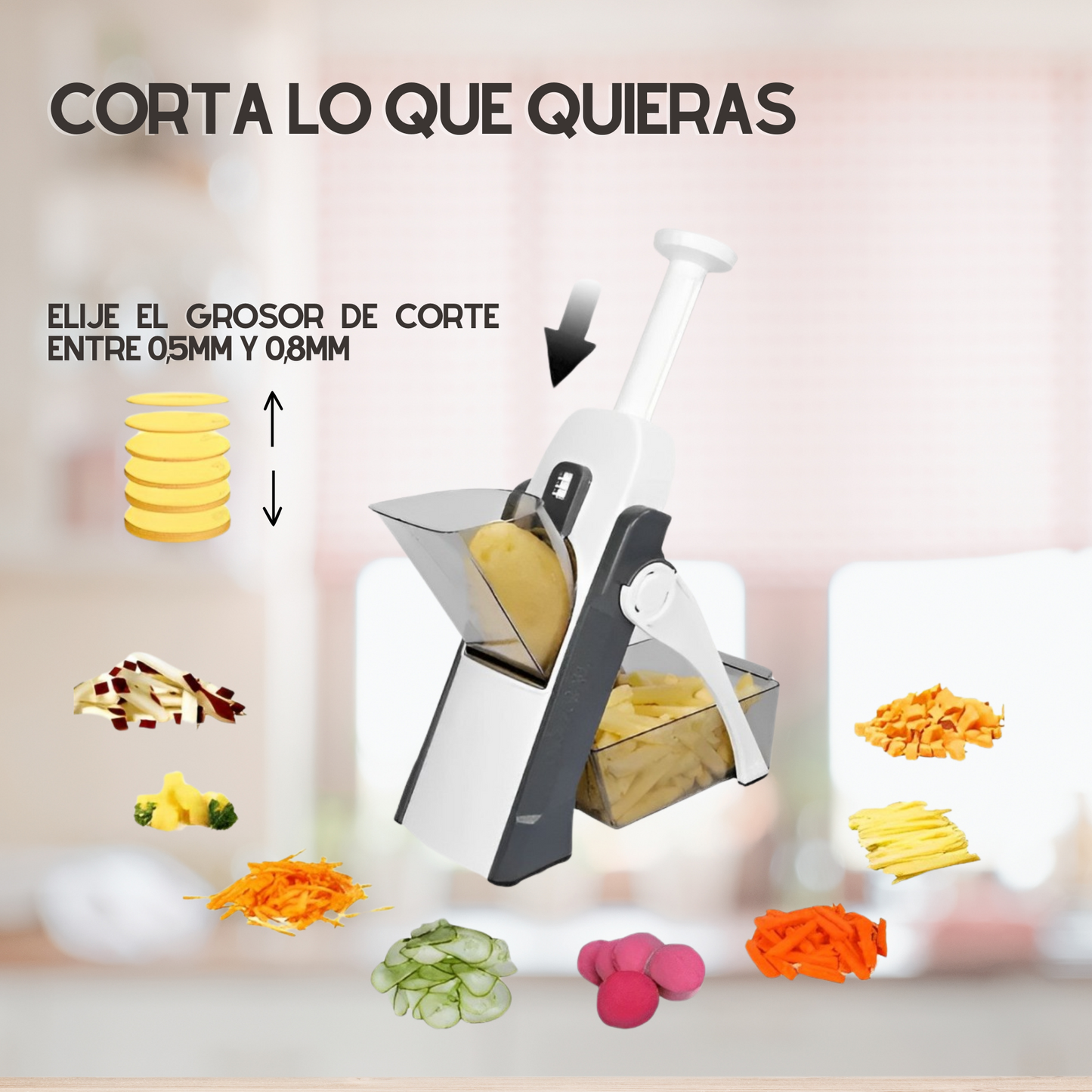 Cortador PRO-SLICE de Verduras Mandolina