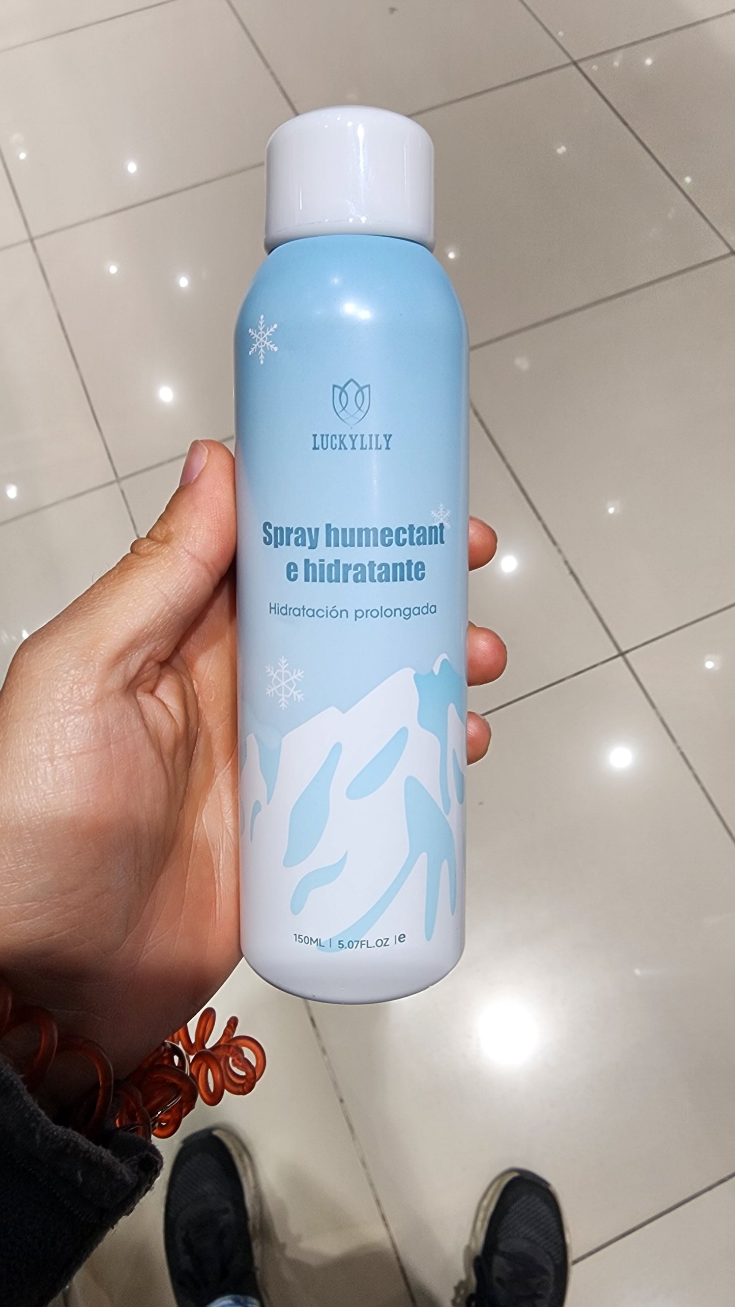 Spray humectante e hidratante facial