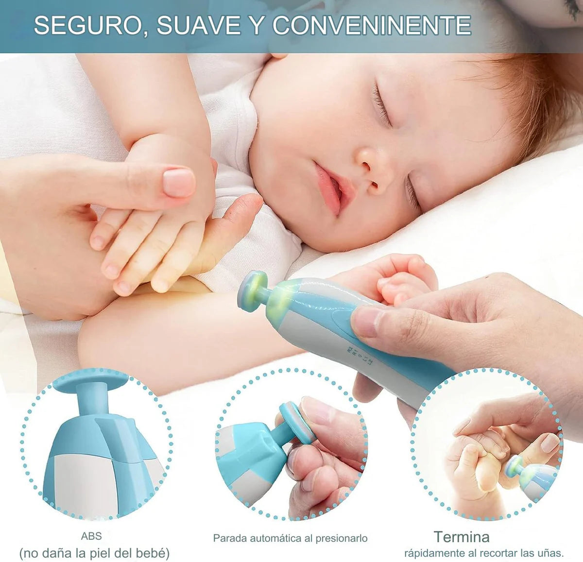 BABY NAIL™ Kit de lima para uñas de bebe (Incluye 6 cabezales)