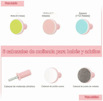 BABY NAIL™ Kit de lima para uñas de bebe (Incluye 6 cabezales)